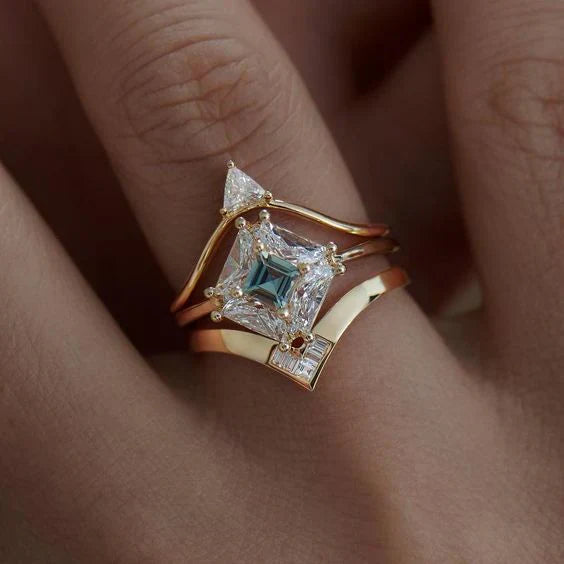 Guadalupe® | Vintage Green Bright Star Ring
