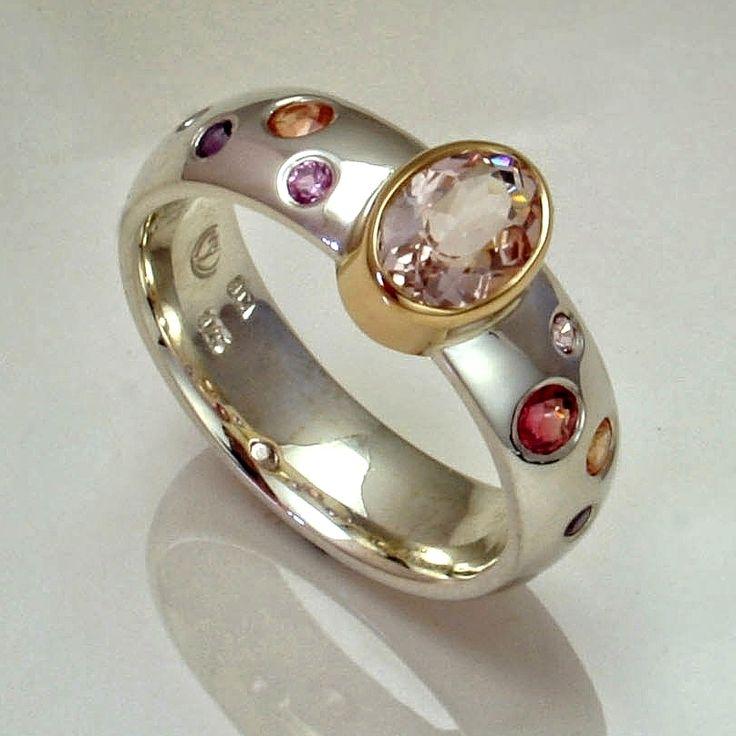 Yseult® | Vintage Pink Zirconia Silver Ring