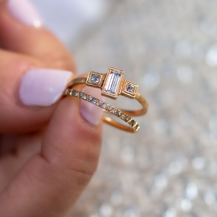 Fabiana® | Vintage Rose Zirconia Ring Set