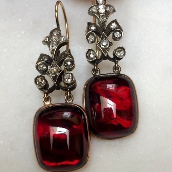 Teresa® | Vintage Red Bright Stone Earrings