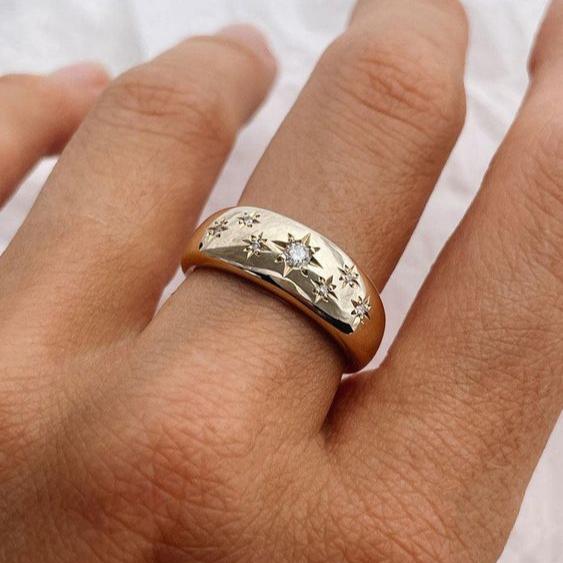 Zenaida® | Vintage Starlight Gold Plated Ring
