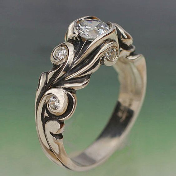 Giovanna® | Vintage Silver Inlaid Glass Ring