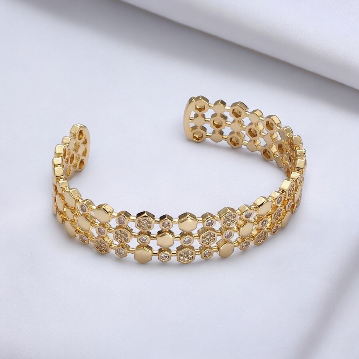 Maritza® | Gavriella Hexogonal Cuff Bracelet
