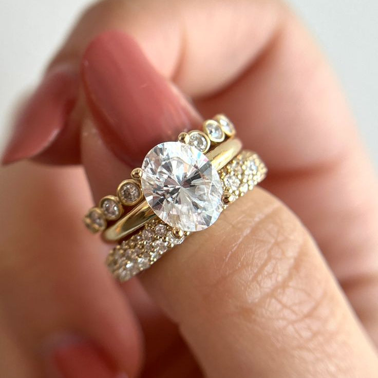Clara® | Vintage Traditional Zirconia Ring Set