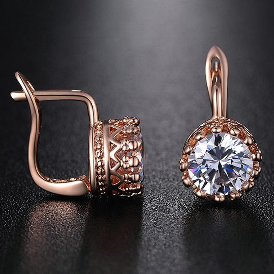 Isabel® | Vintage Zirconia Rose Earrings