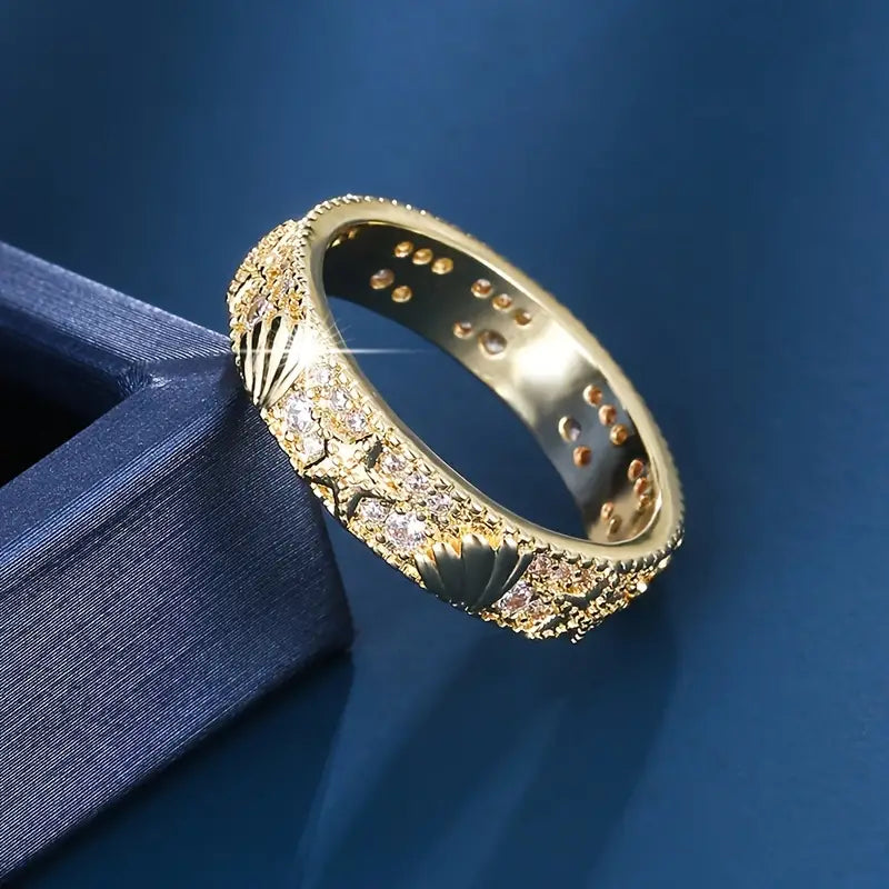 Claudia® | Vintage Golden Ocean Bright Ring