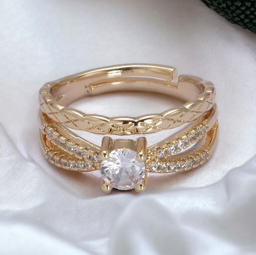 Karina® | Luisa Diamond Cut CZ Ring