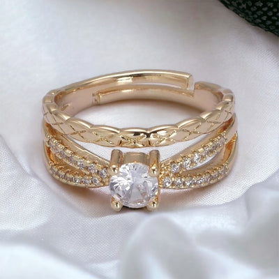 Karina® | Luisa Diamond Cut CZ Ring