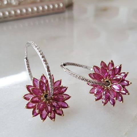Tabitha® | Vintage Pink Flower Earrings