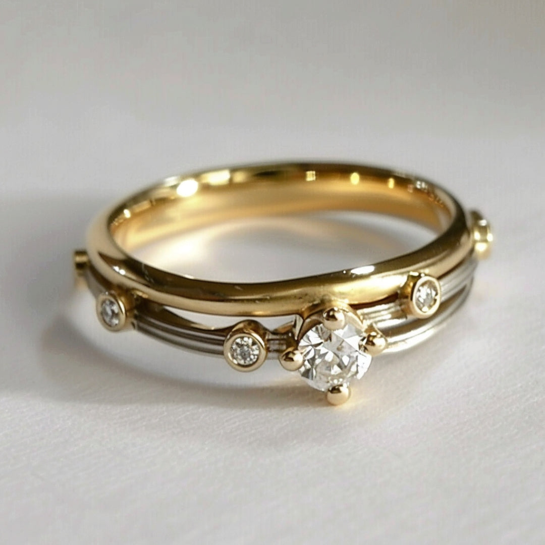 Ofelia® | Elegant Gold Layered Ring