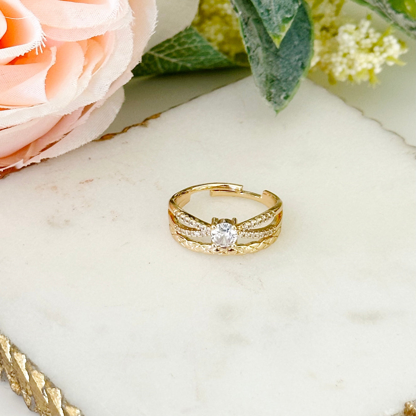 Karina® | Luisa Diamond Cut CZ Ring