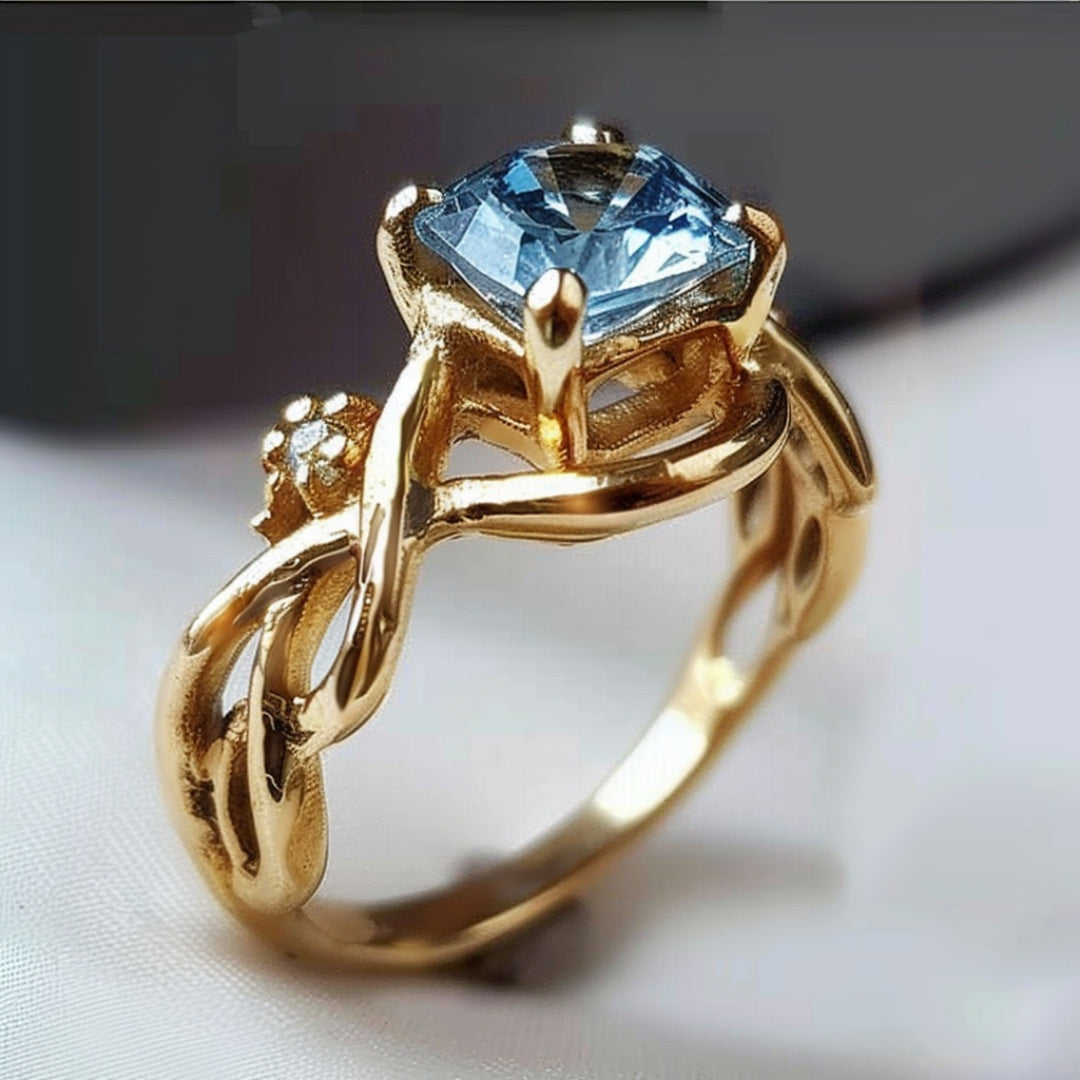 Romina® | Golden Blue Ring