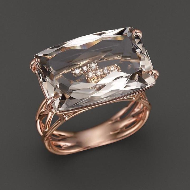 Verónica® | Vintage Rose Glass Ring