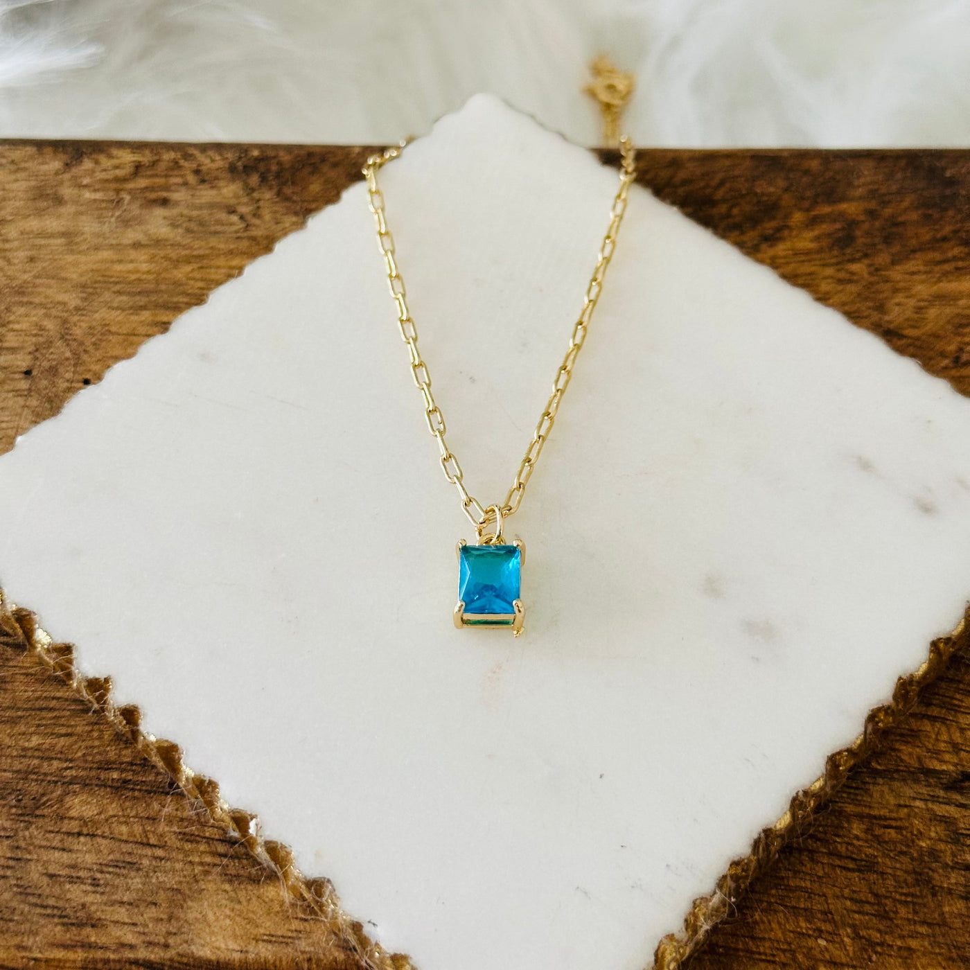 Emilia® | Emerald Cut Charm Necklace