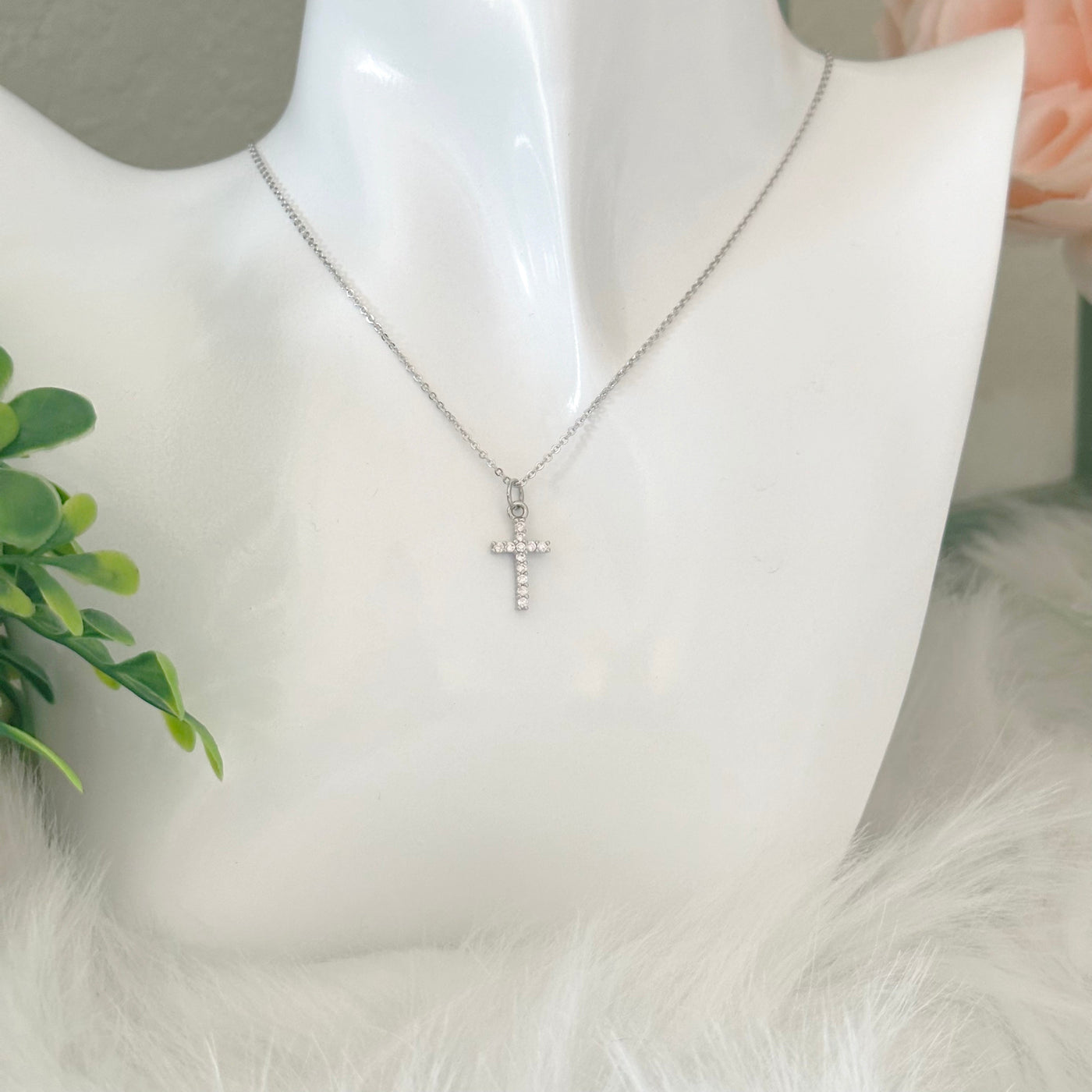 Fiorella® | Jianna Silver Cross Necklace
