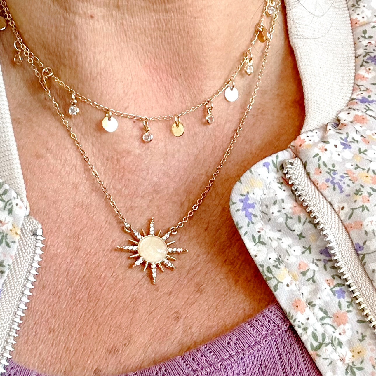 Sage® | Chiara Dainty Sun Necklace