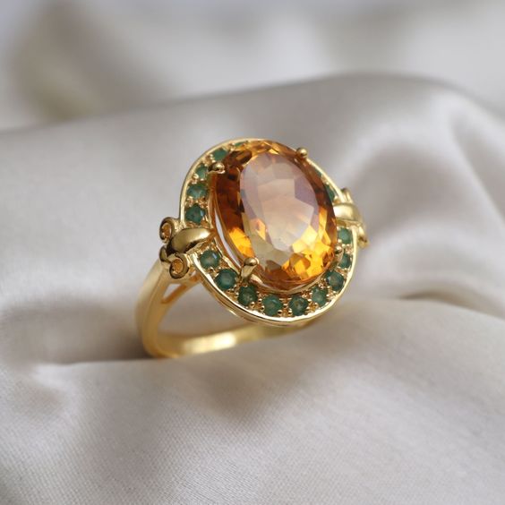 Celia® | Vintage Tiger Eye Crystal Ring
