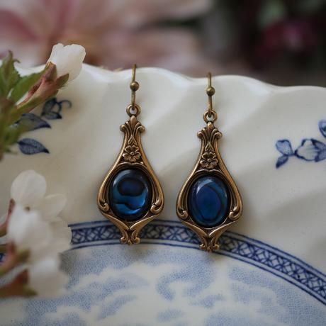 Thea® | Boho Inlaid Stone Gold Earrings