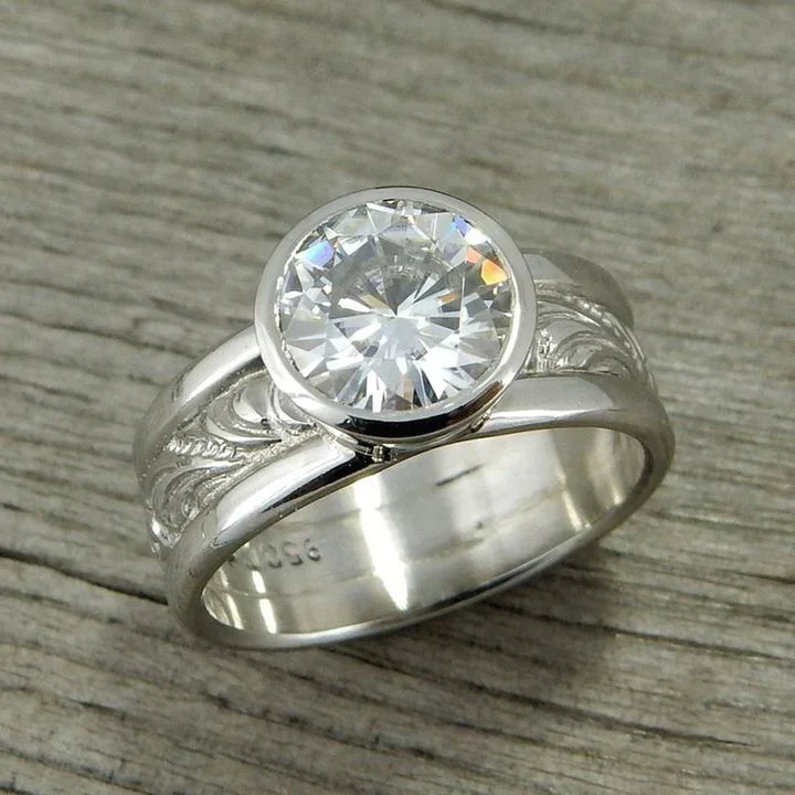 Juana® | Vintage Zirconia Silvered Ring