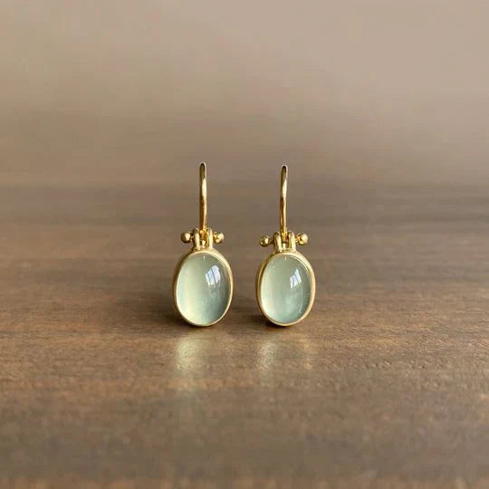 Matilde® | Vintage Earrings with Green Moonstone
