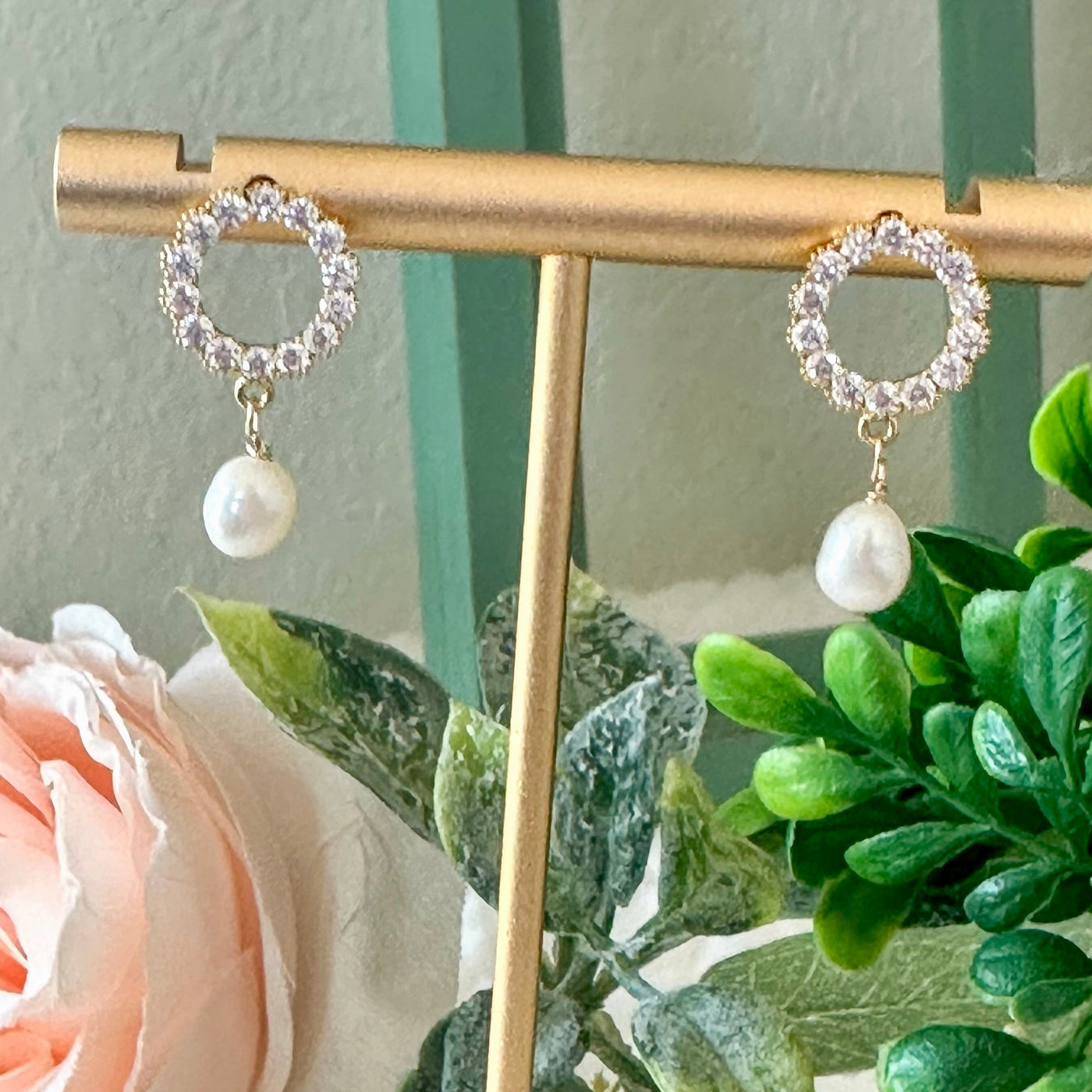 Lyra® | Belina Open Circle Pearl Earrings