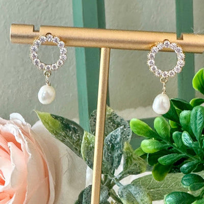 Lyra® | Belina Open Circle Pearl Earrings