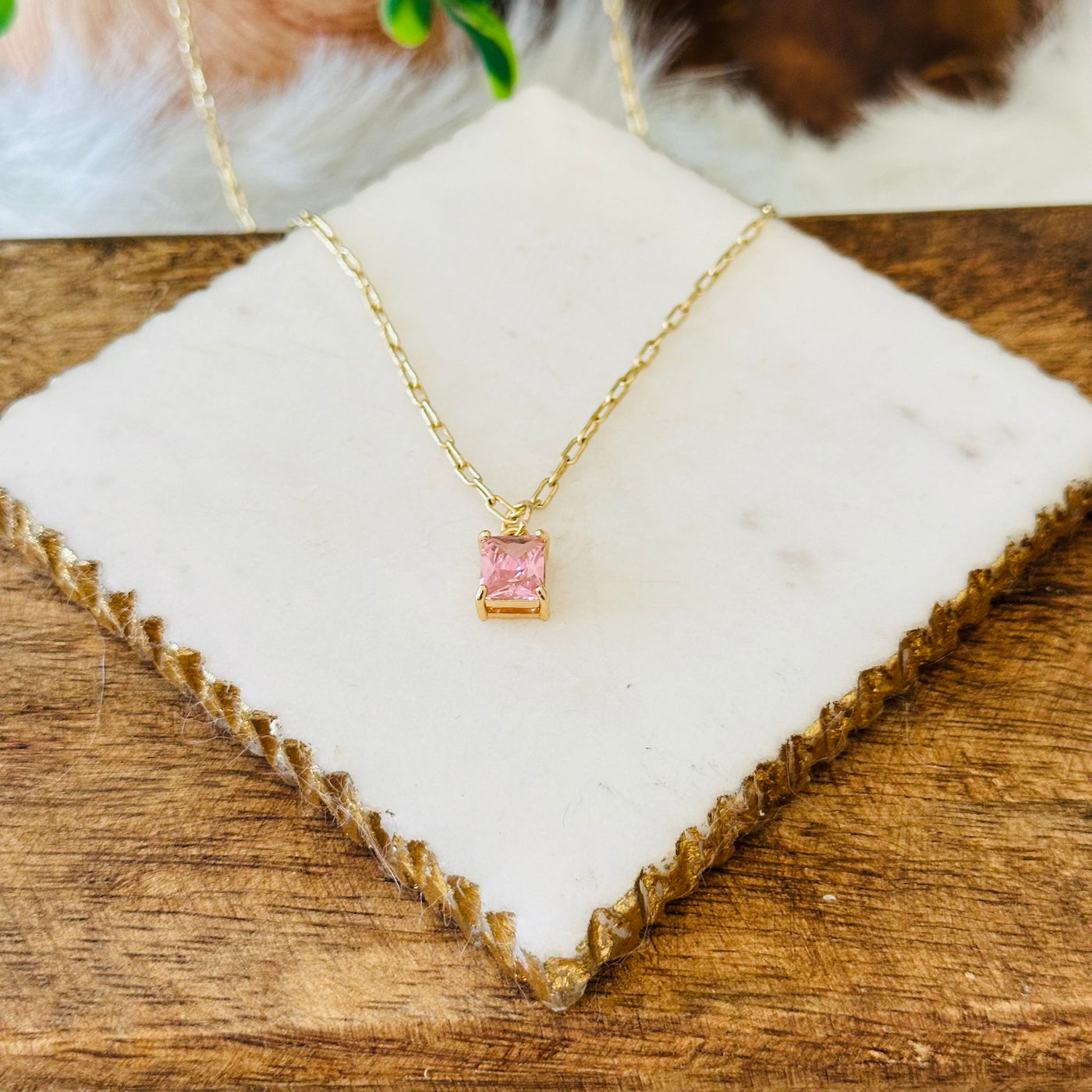 Emilia® | Emerald Cut Charm Necklace