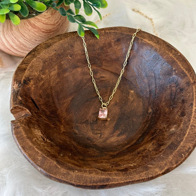 Emilia® | Emerald Cut Charm Necklace