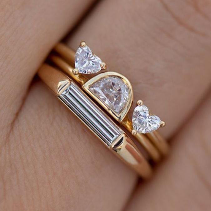 Sol® | Vintage Crystaline Ring Set