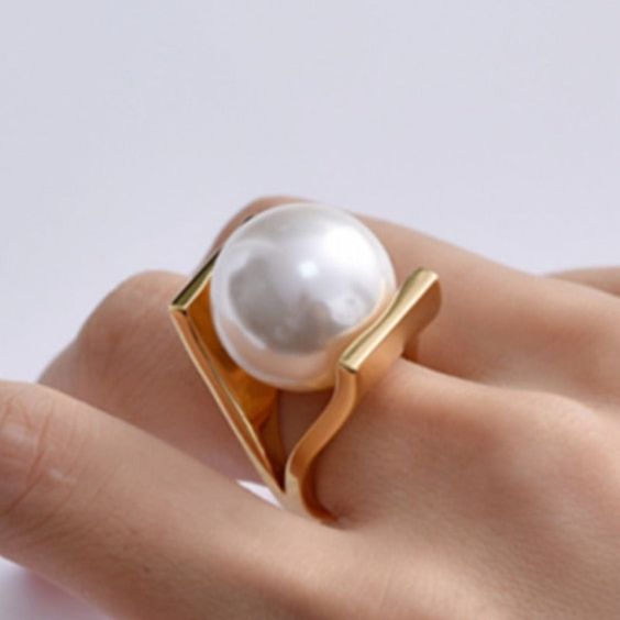 Briar® | Vintage Inlaid Pearl Golden Ring