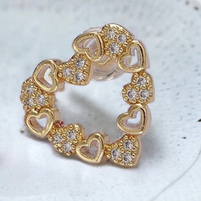 Irma® | Paolina heart stud earrings