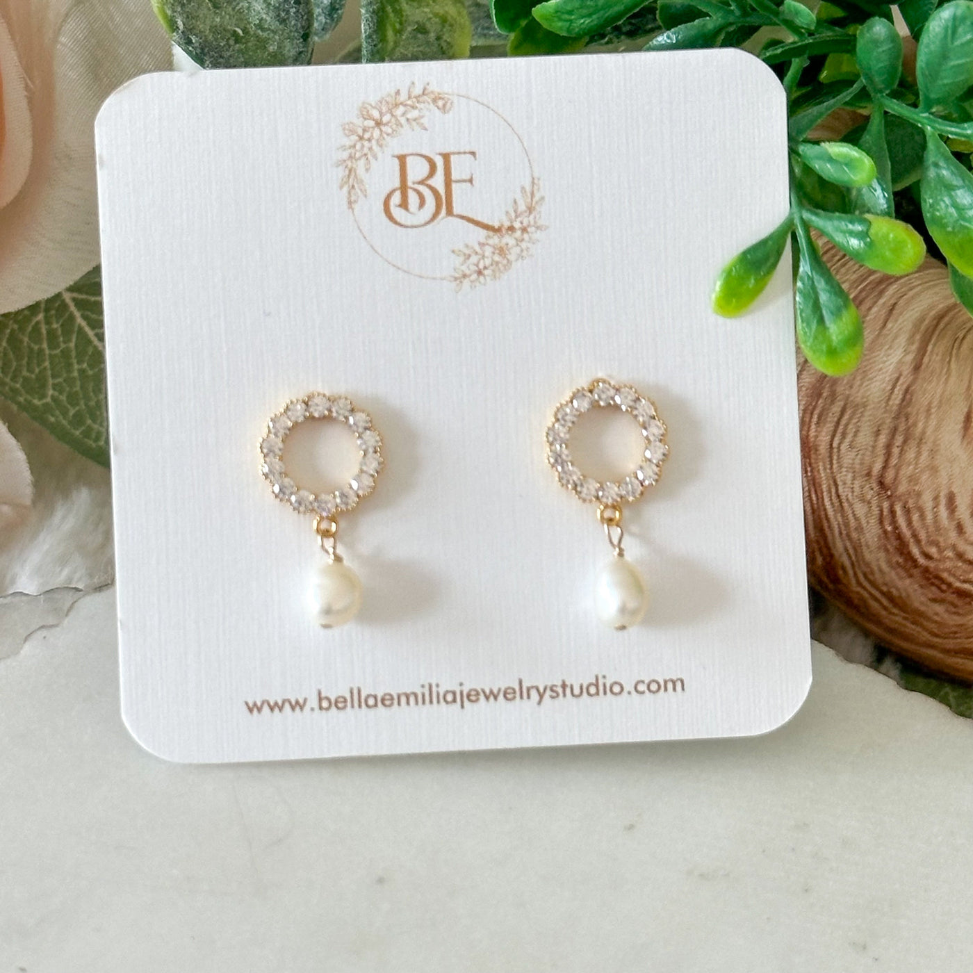 Lyra® | Belina Open Circle Pearl Earrings