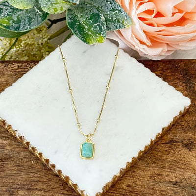 Vesper® | Briella Amazonite Gemstone Necklace