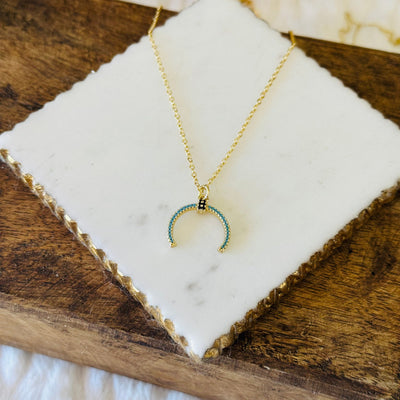 Safiro® | Elda Turquoise Horn Necklace