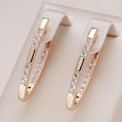 Susana® | Elegant Zirconia Earrings in Gold