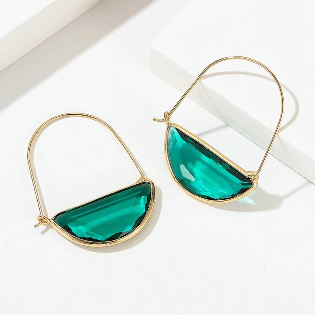 Erika® | Vintage Turquoise Glass Earrings
