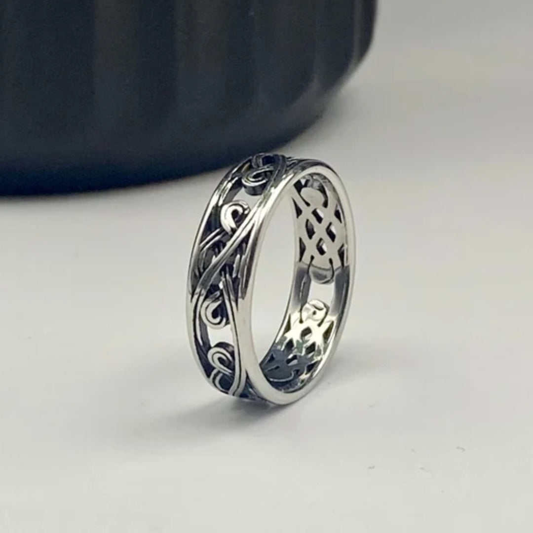 Hestia® | Vintage Hollow Silver Ring