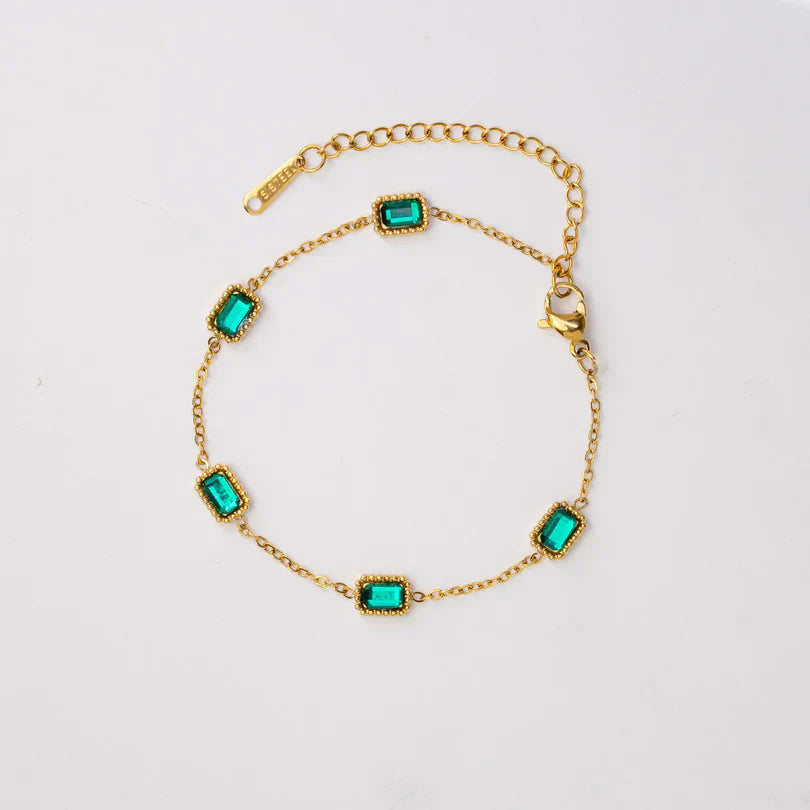 Guadalupe® | Emerald Trinity Bracelet