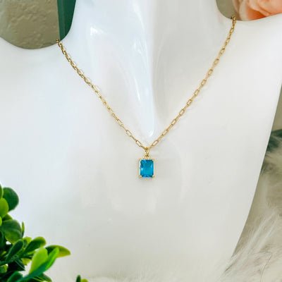 Emilia® | Emerald Cut Charm Necklace