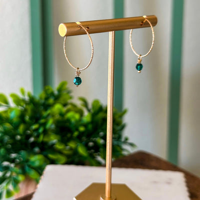Gabriela® | Oria Mini Sparkle Hoop Earrings