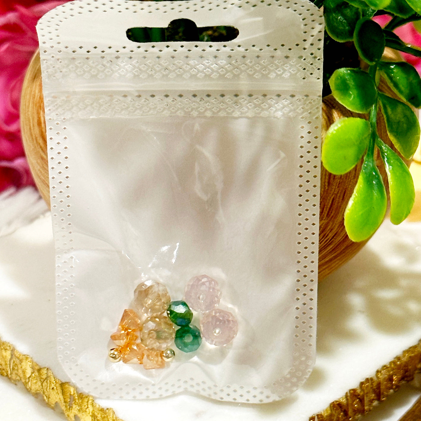 Merced® | Gia Sparkle Hoops With Bead Packet  Gold or Silver