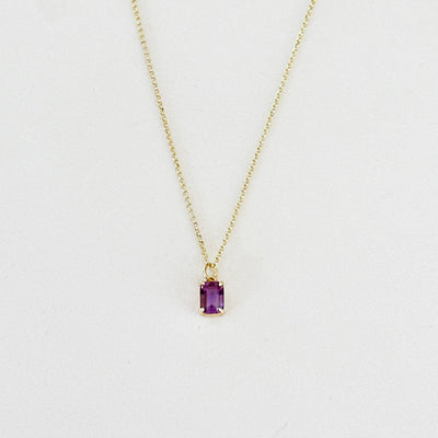 Liliana® | Violetta Amethyst Baguette Necklace