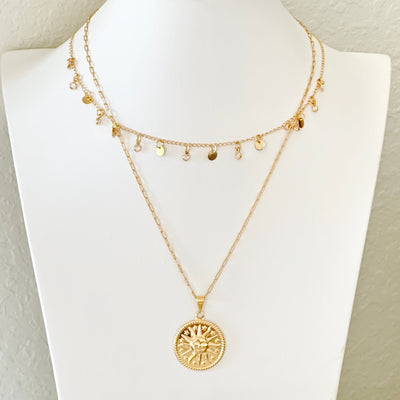 Wendy® | Elena Sun Medallion Pendant Necklace