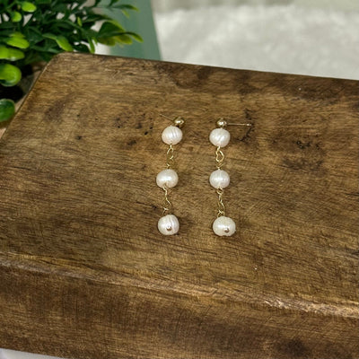 Sylvana® | Three Wishes Pearl Dangle Earrings