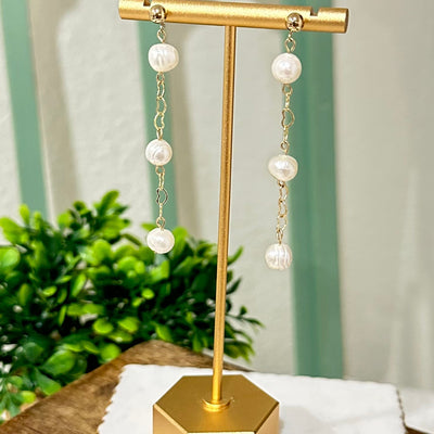 Sylvana® | Three Wishes Pearl Dangle Earrings