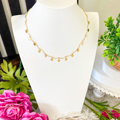 Valeria® | Melita Dangle Heart Choker Necklace