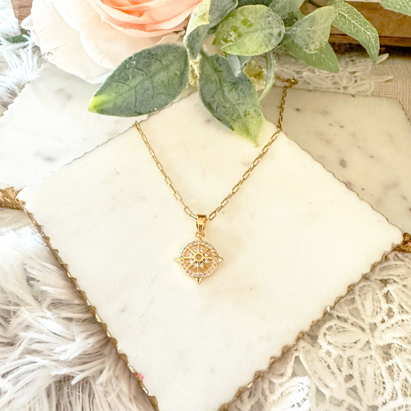 Lilith® | Beatrice Compass Necklace