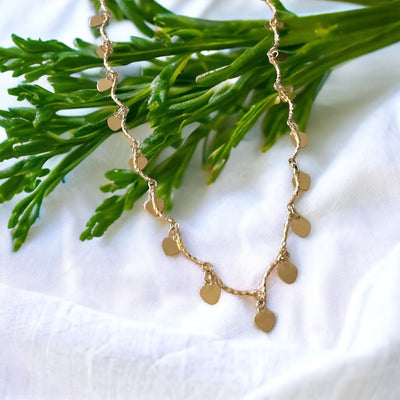 Valeria® | Melita Dangle Heart Choker Necklace