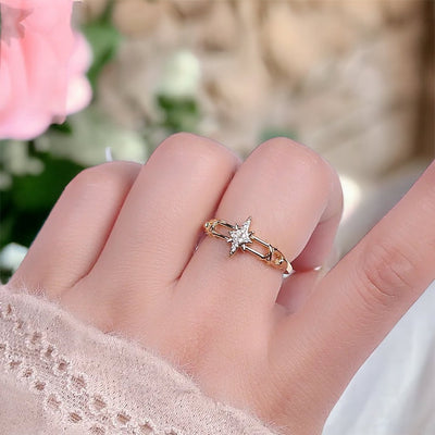Willa® | Clarissa North Star Ring  Gold or Silver