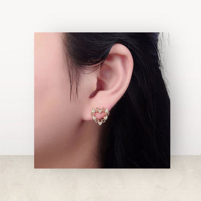 Irma® | Paolina heart stud earrings
